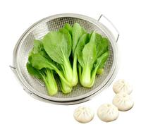 Stainless Steel Steamer, Proof Kitchen Basket, Expandable Vegetable Steamer with Foldable Handles, Multi-Purpose Food Cooker, Home Tool for Meat and Vegetable, Meal Prep Basket