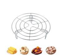 Stainless Steel Steamer Rack - Kitchen Cooling Grid, Pot Stand with Elevated Design, Multi-Purpose with Durable Build, Home Farmhouse Tool for Restaurant Dining Pressure Cooker Oven Air Fryer Baking