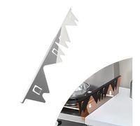 Stainless Steel Stove Counter Gap Cover,Retractable Stove Gap Filler,Range Trim Kit,Adjustable Length 13.8"To 27.5",For Oven, Stovetop And Kitchen Appliances Countertop (Argento, 1 set (2 pieces))