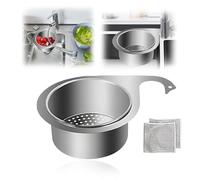 Stainless Steel Swan Sink Strainer Basket, 2024 New Swan Drain Basket for Kitchen Sink, Faucet Hanging Filter Basket, Swan Drain Rack for Sink Food Strainer, Storage Rack (1Pc)