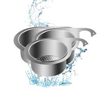 Stainless Steel Swan Sink Strainer Basket, Drainage Basket for Sink, Multi-Functional Drain Basket for Fruit, Vegetable (3pcs)