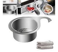 Stainless Steel Swan Sink Strainer Basket,Faucet Hanging Filter Basket,Swan Drain Basket for Kitchen Sink,Multifunctional Drain Basket for Fruit,Vegetable,Kitchen Sink Drain Basket (1 pcs)