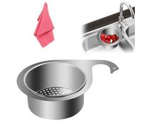 Stainless Steel Swan Sink Strainer Basket, Swan Drain Basket for Kitchen Sink, Faucet Hanging Filter Basket, Multifunctional Kitchen Corner Sink Drain Basket (1PCS)