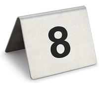 Stainless Steel Table Number Cards 1 To 50/1 To 100, Digital Restaurant Card, Double Sided For Easy Recognition, Display Desk Number Label Card Table Seat Card 1.6X1.9Inc(1 To 100)