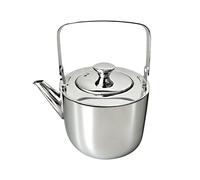 Stainless Steel Tea Kettle, 1.3L Metal Boiling Teapot With Handle And Infuser, Durable Brewing Kettle For Travel Kitchen Home Restaurant Apartment Dormitory Camping Office Tea Making Use