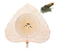 Stainless Steel Tea Strainer - 4,57 x 4,09in Leaaf Steeper, filtro per bevande, creativeKung Fu Cup Accessory Brewing Solution | Multipurpose Reusable Maple Bodhi Cover per Coffee Mugs Tumblers