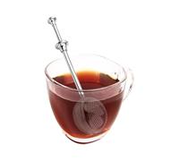 Stainless Steel Tea Strainer - Fine Mesh Long Handle Design, with Reusable Tea Ball Infuser, Loose Leaf Filter, for Flour Sugar Powder Sifting | for Home Kitchen Office Apartment Camping
