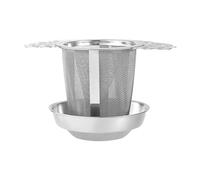 Stainless Steel Tea Strainer, Large Mesh Infuser Basket, 2,76 x 4,45 Inch, Sturdy Loose Leaf Filter for Tazze, Cups, Herbals Brewing, Steeping and Daily Hot Beverage Preparation