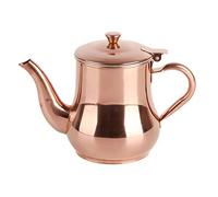 Stainless Steel Teapot Rose Gold 500ML, Teapot with Handle, Integrated Dust - Proof Cover and One - Click Opening, Anti - Scalding Handle with Inner Mesh Filter for Tea Coffee or O