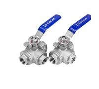 Stainless Steel Tee Valve Ball Valve L-Type T-Type Internal Thread Q14/15 Water Valve Pipe 6-Minute 1-Inch(1/2",T)