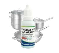 Stainless Steel Test Liquid Reagent - Stainless Steel Testing Solution | Manganese Detection 15ml Portable | StainlessSteel Testing Liquid | for Kitchen Metal Recycling and Manufacturing