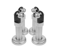 Stainless Steel Toilet Partition Support Feet Brackets for Public Restrooms â Durable Bathroom Cubicle Legs for Schools, Hotels, Malls