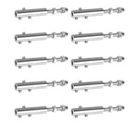 Stainless Steel Turnbuckle Tensioner Set, 10 pezzi Hook Hardware Kit for Outdoor Rope Support, Shade Sail Installation, Light Hanging, Railing Anchoring, and Climbing Plant Wire Tightening