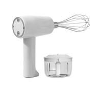 Stainless Steel USB Rechargeable 3 Speed Egg Beater - Electric Hand Mixer