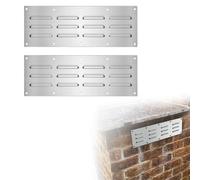 Stainless Steel Vent Panel 2-Pack 11.5x38cm Rust-Proof | 304 stainless steel, rust resistant, 11.5x38cm size, enhances airflow, outdoor durable