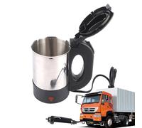 Stainless Steel Water Heater - Electric Travel Kettle, 500 ml Electric Kettle For Truck |12 V/24 V Automatic Shut Off Car Coffee Mug For Tea Coffee Making
