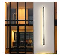 Stainless Steel Waterproof Outdoor Wall lamp Modern LED Long Wall Light IP65 Courtyard Light Garden Villa Porch Sconce Lights (Color : 120x8x3.5cm 48W Emitting Color : Cold)
