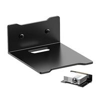 Stainless Steel Wireless Speaker Stand - Black Small 14.5x12x6 Cm Medium 23x17x6 Cm Large 30x20.5x6, Strong Bearing Capacity Anti-Bending Wear Resistant | Wall Shelf Holder for Home Office Audio Setup