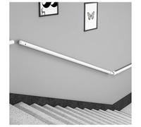 Stair il - Barra di supporto antiscivolo per interni ed esterni, per giardini, hotel, garage, 180 cm, colore: bianco