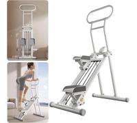 Stair Stepper Climber per esercizi in palestra domestica, Vertical Climber Exercise Machine per allenamento completo del corpo, Compact Folding Cardio Exercise Climber con manubrio e pedali regolabili