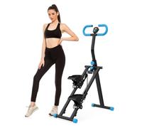 Stair Stepper Fitness Appartamento, Stepper Scala Pieghevole Verticale con Manubrio Aerobic Fitness Attrezzo di Allenamento Cardio Compatto e Manubrio per Casa con Schermo LCD e 3 Altezze Regolabili