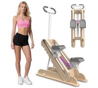 Stair Stepper per palestra domestica, macchina cardio verticale pieghevole con manubrio e pedali regolabili, stair climber per allenamento completo del corpo, stair master per donne e uomini