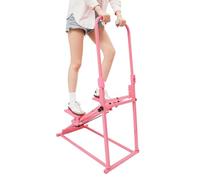 Stair Stepper Scaletta pieghevole portatile a 3 livelli, regolabile in altezza fino a 100 kg, scalatore verticale per l'allenamento del corpo, allenamento cardio Climber (rosa)
