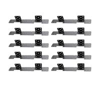 Stair Stringer Bracket - 10-Pieces Heavy Duty Joist Mounting Connectors, Stringer Mounting Brackets, Garden Yard Wood Frame Support, Farmhouse Basement Hardware | Home Apartment Attic Construction