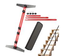Stair Tread Gauge, Multifunctional Stair Measurement Tools, Aluminum Alloy Stairs Step Tread Template Tool, Flooring Shelf Cutting and Drywall Layout Supplies, 43.5cm Size