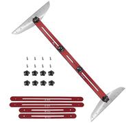 Stair Tread Measuring Tool System - Adjustable Template Gauge 11-60 Inch Range, Precision Layout Cutting Device Kit, Shelf Drywall Fitting Instrument | Construction Carpentry Installation Accurate
