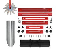 Stair Tread Template, Heavy Duty Adjustable Measuring Jig, Accurate Stairs Layout, Drywall Shelf Partition Measuring Tool for Professional Carpentry Construction Work, 19.49x4.96x2.44 inches
