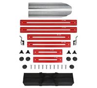 Stair Tread Template Tool, Footstep Tread Jig, 19.49x4.96x2.44 Inches Accurate Measuring Kit, Sturdy Adjustable Design, Reusable Layout Guide for Shelves Drywall Partitions