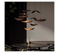 Staircase Wooden Lamp For Living Room Table Pendant Light Fixture Simple Bedside Art Design Creative Solid Wood Lustres Home