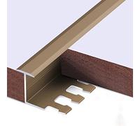 Stairs Kindergarten,Floor Seams Transition Strips for Glass Rubber Wall, Z-Mold Vinyl Edge Trim Laminate, Thresholds Transition Strip(Gold,125cm/49.2in)