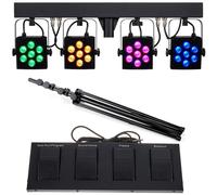Stairville CLB4 Compact LED Bar 4 Bundle