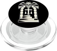 Stairway to Heaven Skull Blackwork Tattoo Flash PopSockets PopGrip per MagSafe