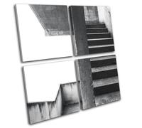Stairwell Architecture Concrete Urban MULTI TELA parete arte foto stampa