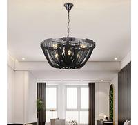 Staise Lampada da Soggiorno Creativa, Moderna, personalità, Villa, Rotazione, Elegante, Lunga, con Cristalli, Lampada a Sospensione in Vetro (Colore: 10 luci, 40 cm)
