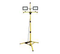 STAK BY VELAMP Proiettore LED con Treppiede Regolabile - Potenza 50W x 2 - Luminosità 11.000 Lumen - Impermeabile IP65 - Ideale per Esterni, Cantieri, Giardinaggio e Campeggio