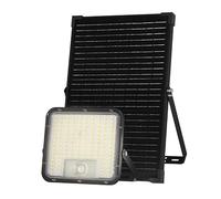 Stak Cube XL Faretto LED Solare 9600 lm - Alta Potenza, Sensore Movimento, Pannello Remoto 5 m, IP65, Installazione Muro/Palo, Luce Esterna per Ampie Aree e Sicurezza