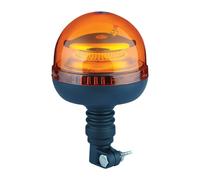 Stak - Lampeggiante LED con base DIN - 12/24 V a 360°, 45 LED, 2 Modalità di Lampeggio - Perfetta per Veicoli, Cantieri e Sicurezza