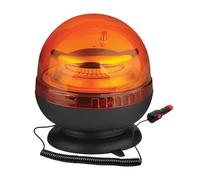 STAK BY VELAMP Lampeggiante LED 12/24V con base magnetica e spina per accendisigari. 20W. Arancione