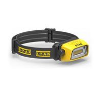 Stak Laser - Torcia Frontale LED Ricaricabile - Luce Ampia con Tecnologia COB (Chip LED ad Alta Luminosità), 3 Modalità, Fascio 110°, per Campeggio e Lavoro