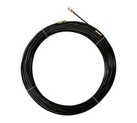 Stak SYN4-020 Sonda tiracavi in nylon, nera, Ø 4 mm, 20 metri, con terminali intercambiabili, Nero