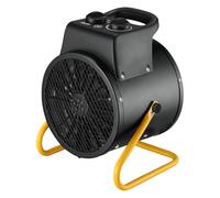 Stak termoventilatore da cantiere 2000W - generatore d’aria calda con elemento riscaldante in acciaio - Protezione IP24 con funzione ventilatore e testa inclinabile