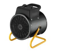 Stak termoventilatore da cantiere 3000W - generatore d’aria calda con elemento riscaldante in acciaio - Protezione IP24 con funzione ventilatore e testa inclinabile