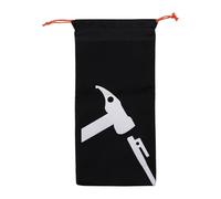 Stake Bag, Tent Stick Organizer, Oxford Cloth Pouch, Drawstring Nail Storage, Compact Carrier for Beach Snow Sand Canopy Tarp Hammock Tie-Downs, nero, medio, Large