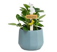 Stake Da Giardino Pasquali - Segnali Da Prato Con Coniglietto Di Pasqua E Design Incantevole - Pali Decorativi da Esterno,Per Verande Cortile Feste E La Festa Di Primavera