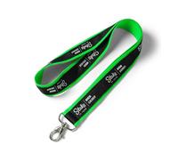 Stake F1 Team Kick Sauber, Cordino, 100% poliestere, stagione 2024, verde neon e nero, nero/verde., Taglia unica