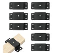 Stake Pocket 2x4Inch Heavy Duty Multi-Functinal Metal Brackets | 8-Piece Utility Trailer Side Rail Pocket for Vehile Van Flatbed Utility Outdoor Moving House Camping